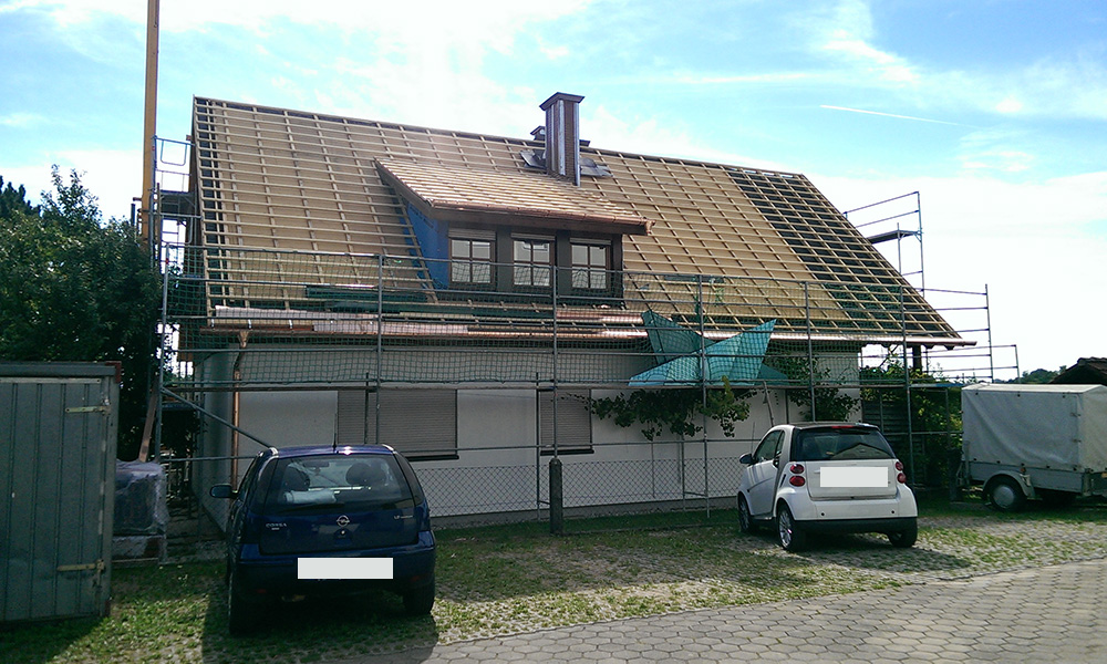 Dachsanierung, Zimmerei Ahamer